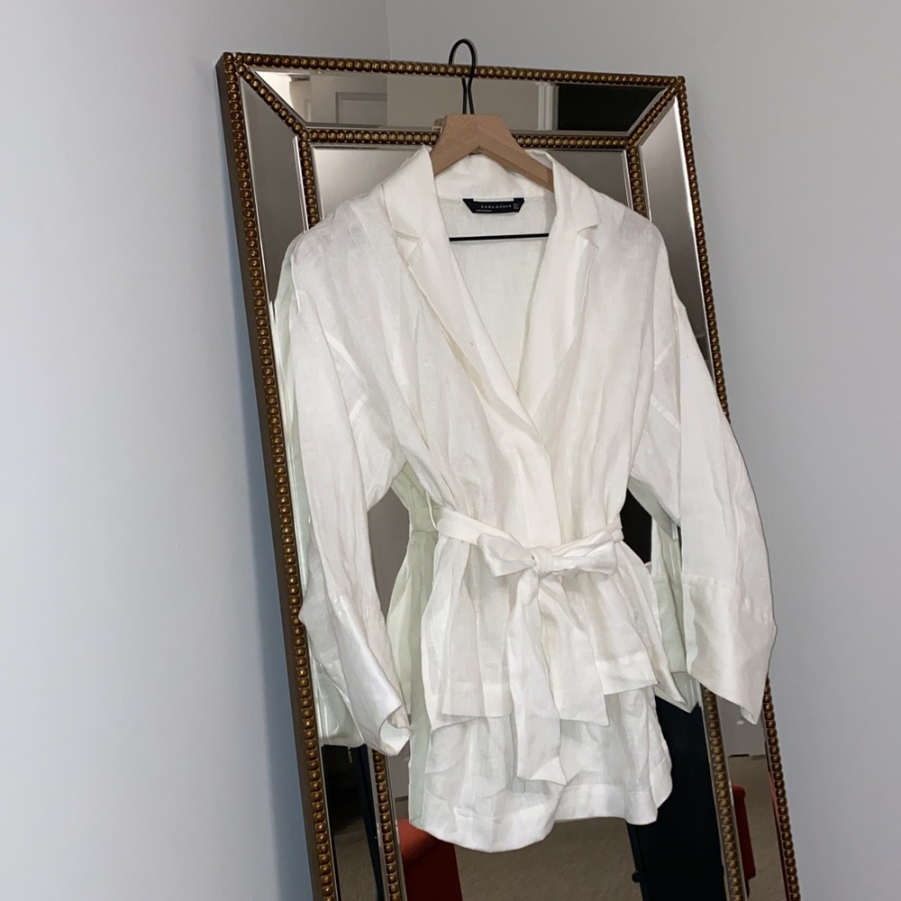 White Wrap Top